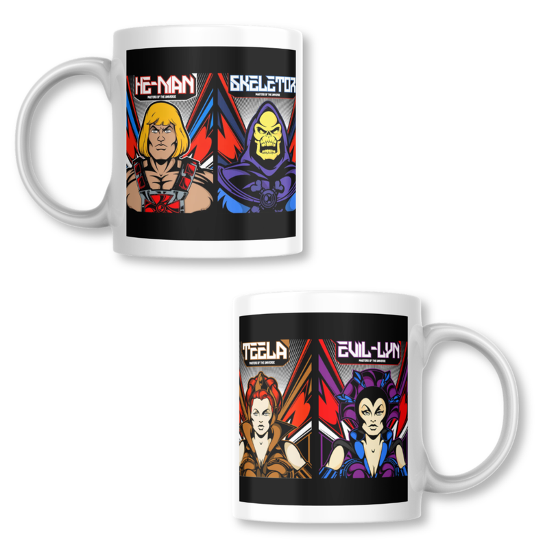 Taza Masters of The Universe He Man Skeletor Tazon 325ml Blanco