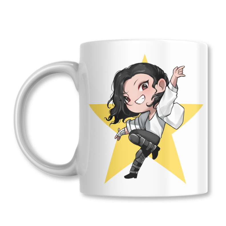 Taza Black or White Michael Jackson Dangerous Tazon 325ml Blanco