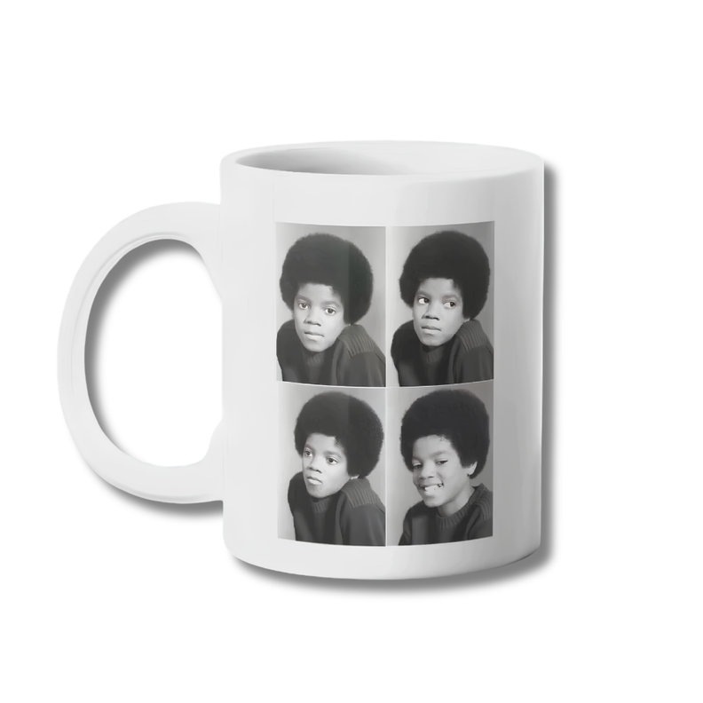 Taza Michael Jackson ABC Tazon 325ml Blanco