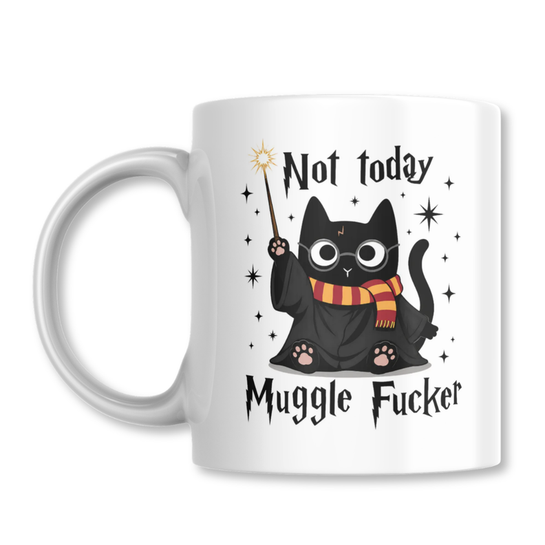 Taza Not Today Muggle F Harry Potter Tazon 325ml Blanco