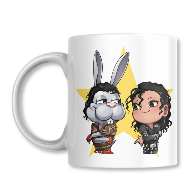 Taza Speed Demon Michael Jackson BAD Tazon 325ml Blanco