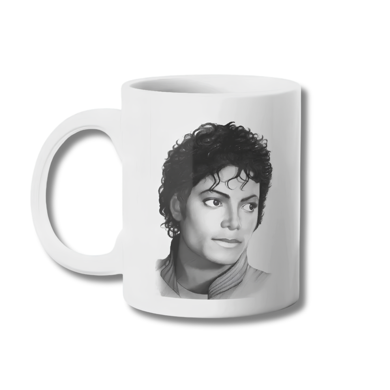 Taza Michael Jackson Thriller Tazon 325ml Blanco