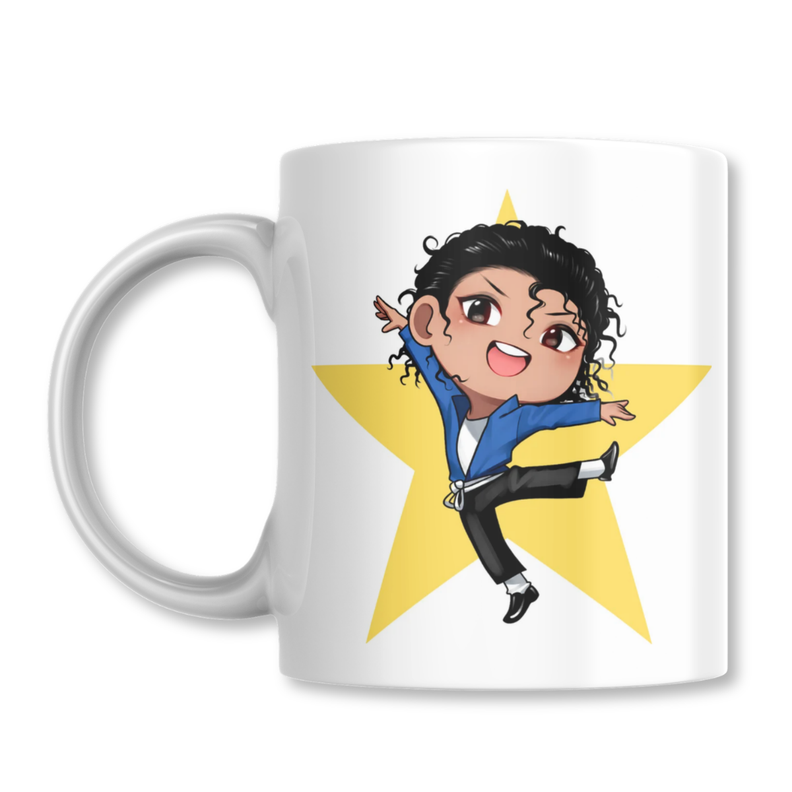 Taza The Way You Make Me Feel Michael Jackson BAD Tazon 325ml Blanco