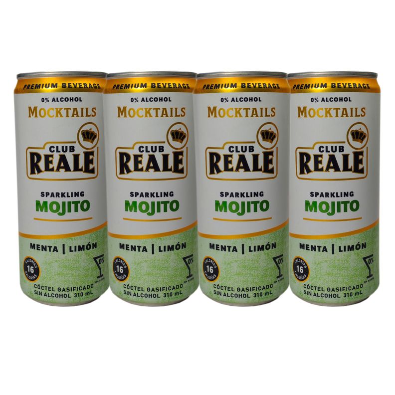 Mojito, cocktail sin alcohol, latas de 310 cc, 4 unidades-0