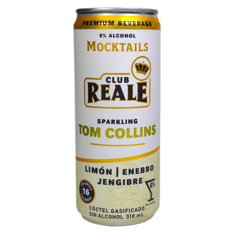 Tom Collins, cocktail sin alcohol, latas de 310 cc, 4 unidades-1