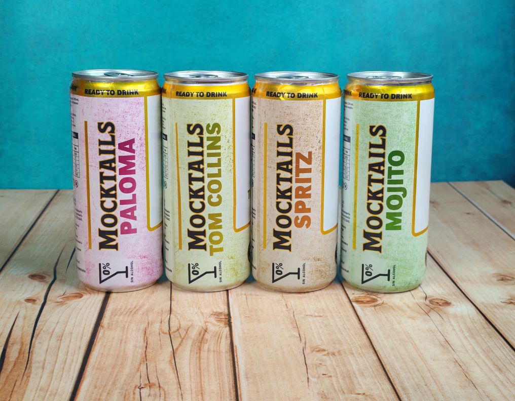 Pack Cocktails sin Alcohol Mojito, Paloma, Spritz y Tom Collins, 4 latas de 310 cc-2