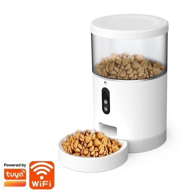 Dispensador de Comida Para Mascotas Wifi Inteligente Con Cámara.-1