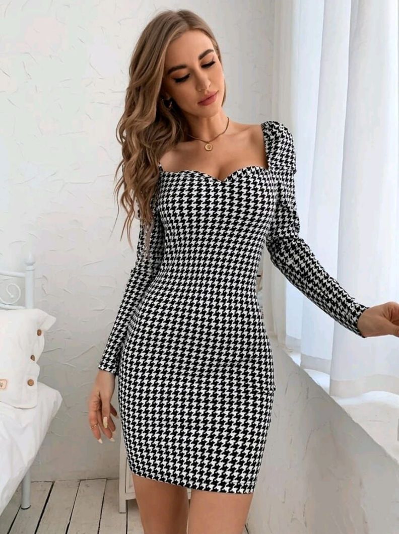 VESTIDO AJUSTADO CORTO CASUAL MODELO I109-0