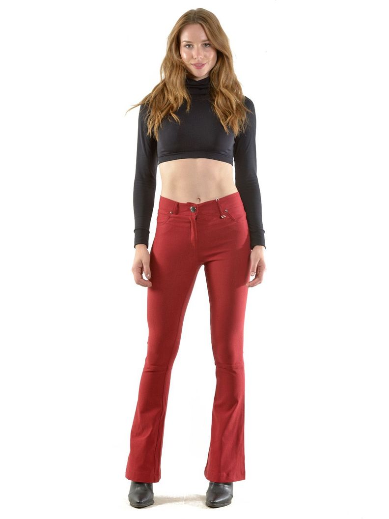 Pantalón Retro Burdeo-1