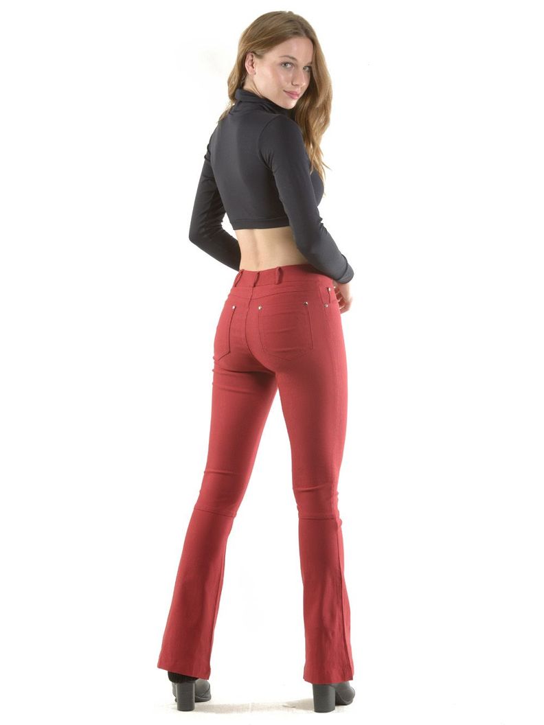 Pantalón Retro Burdeo-3