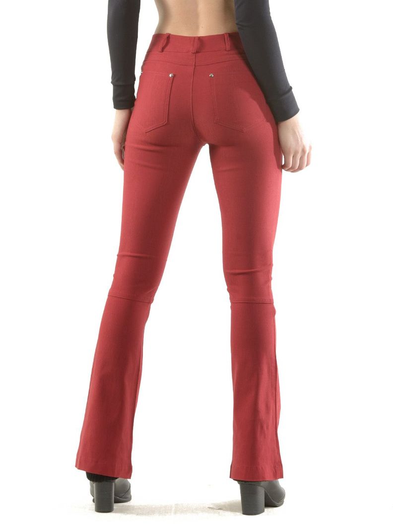 Pantalón Retro Burdeo-5