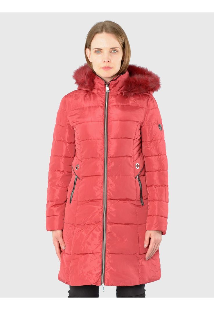 Parka Ojetillos Italiana Rojo-2
