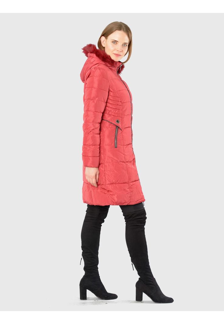 Parka Ojetillos Italiana Rojo-4