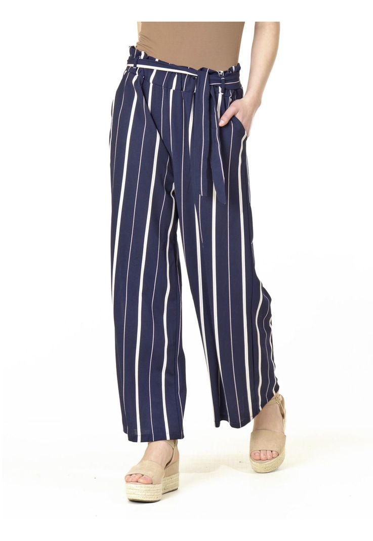 Pantalón Listado Italiano Azul-0