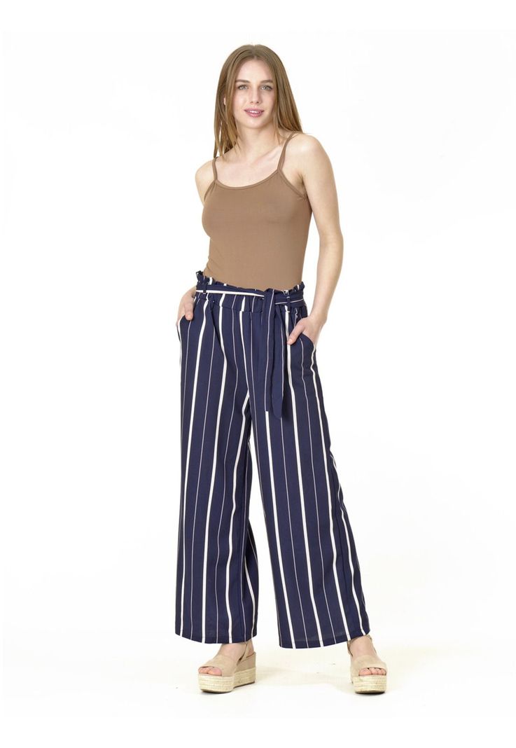 Pantalón Listado Italiano Azul-2