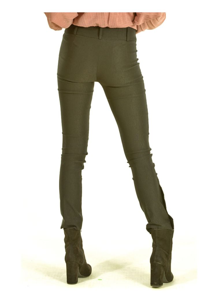 Pantalón Recto Botones Negro-3