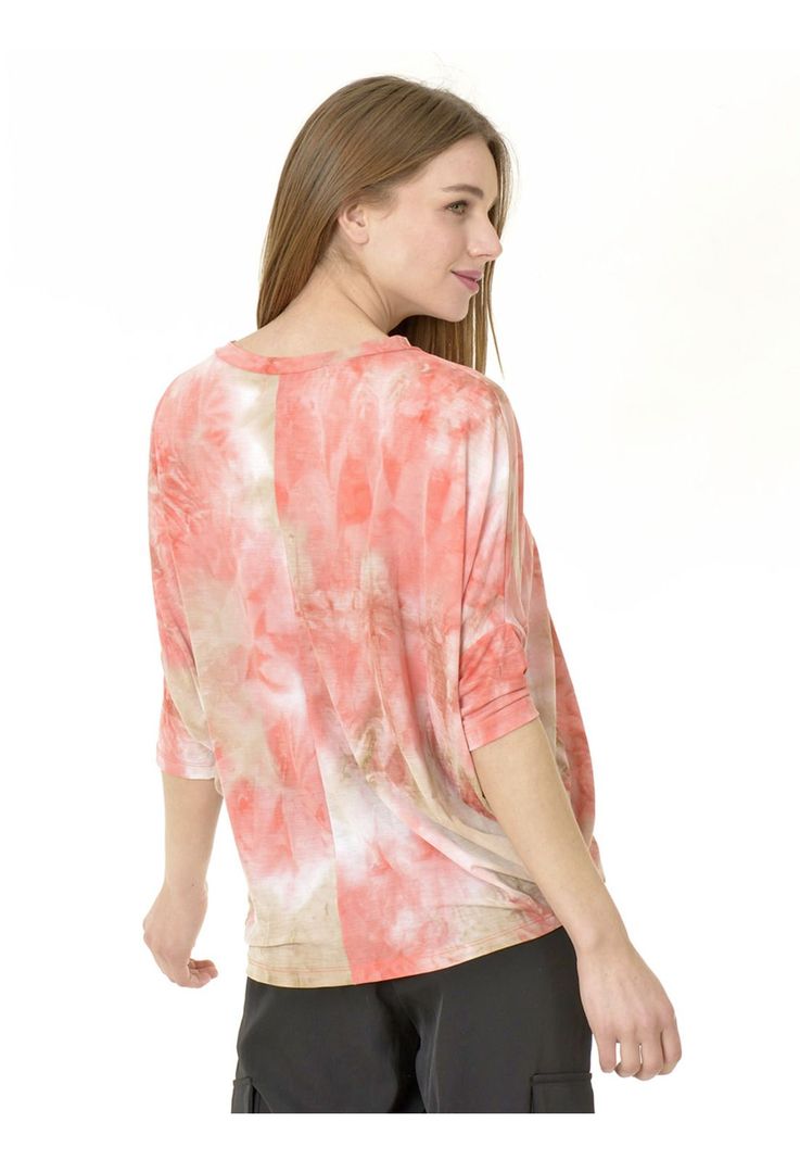 Polera Rebeca Estampada Beige-3