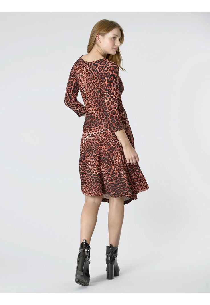 Vestido Mary Leopardo Rojo-1