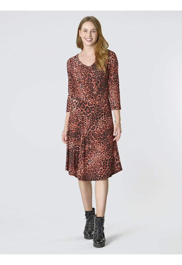 Vestido Mary Leopardo Rojo-2