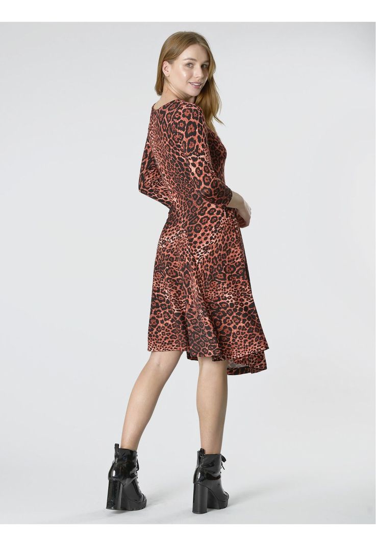 Vestido Mary Leopardo Rojo-3