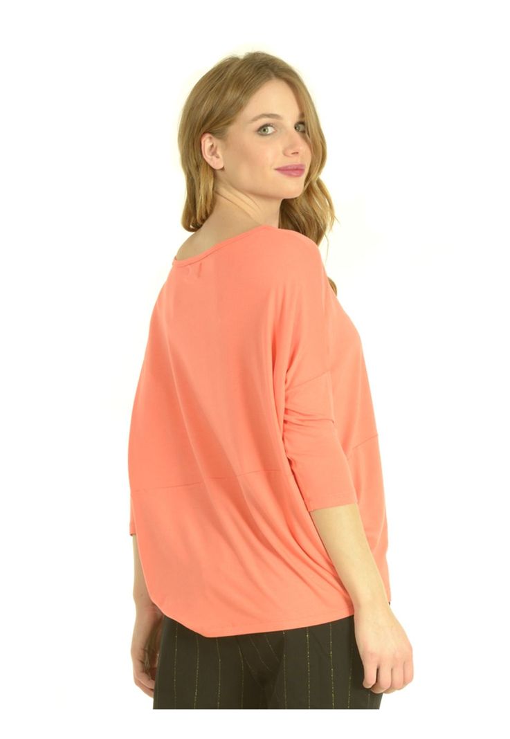Polera Cuadrada Coral-1