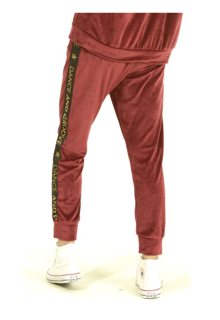 Pantalón Plush Burdeo-1