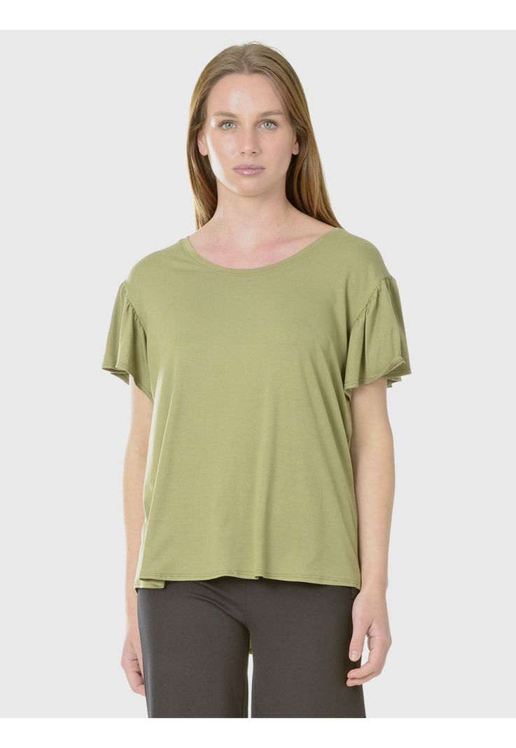 Polera Manga Vuelo Verde-1