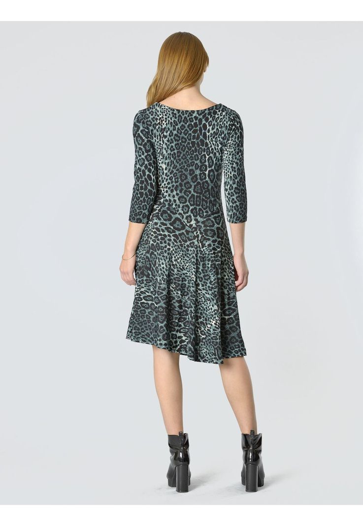 Vestido Mary Leopardo Turquesa-3