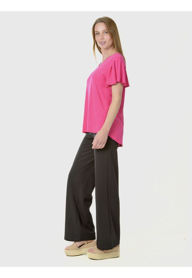Polera Manga Vuelo Rosa-2