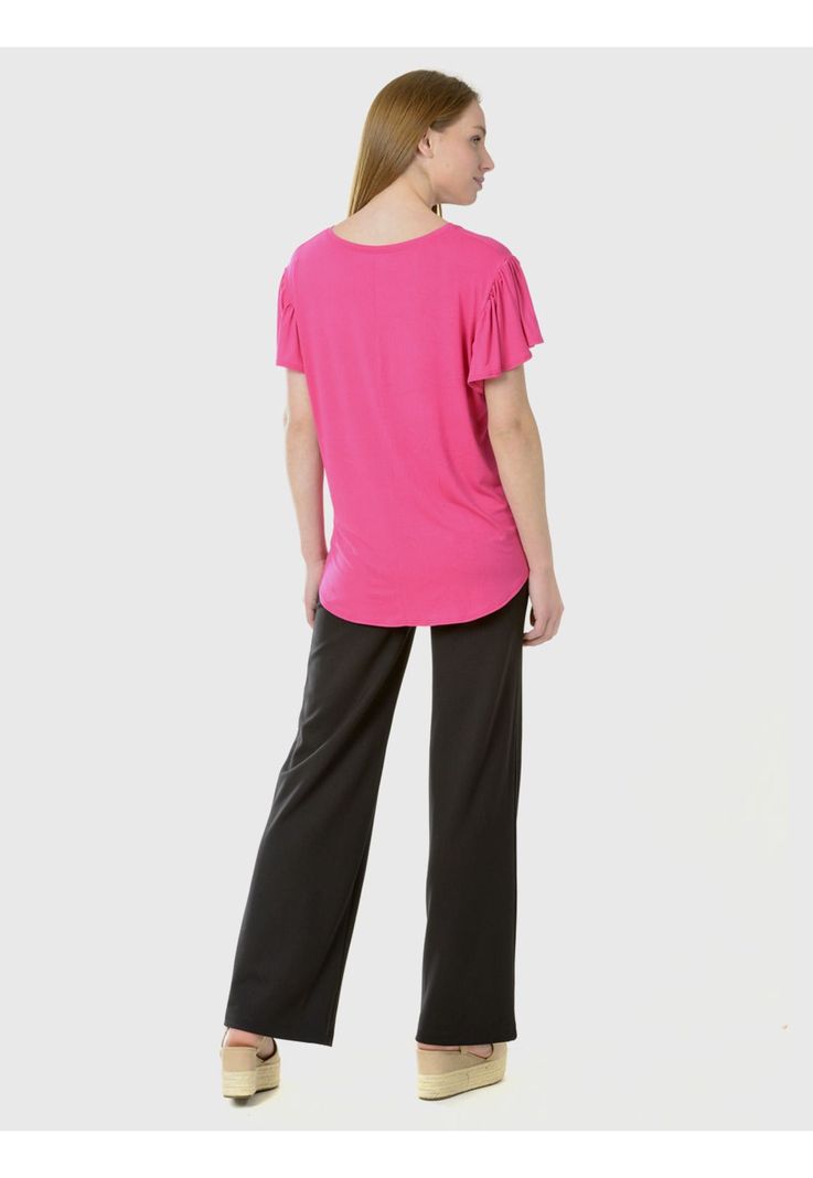 Polera Manga Vuelo Rosa-4