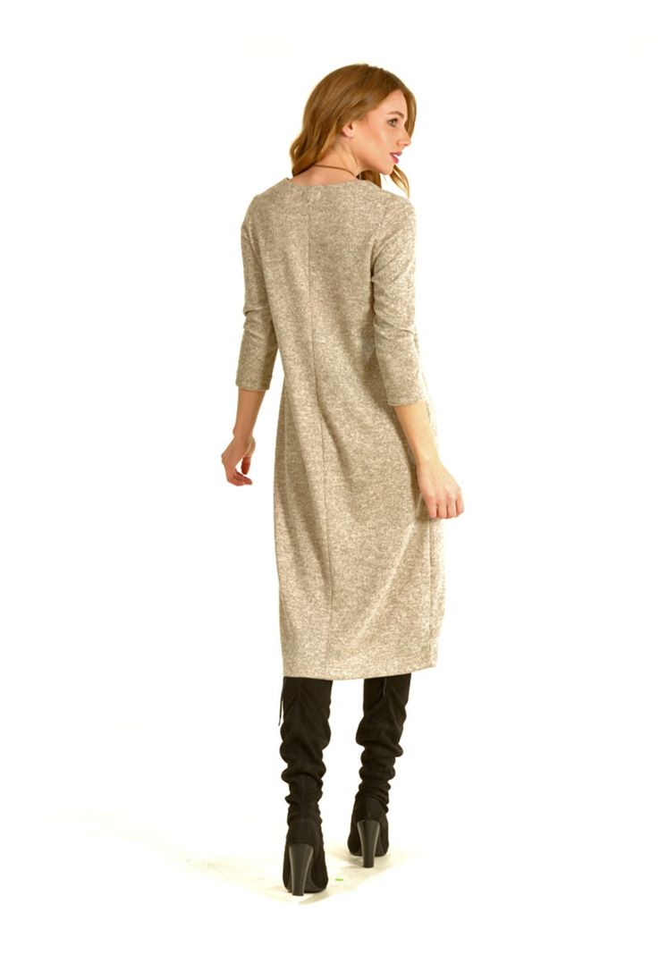 Vestido Lanilla Beige-1