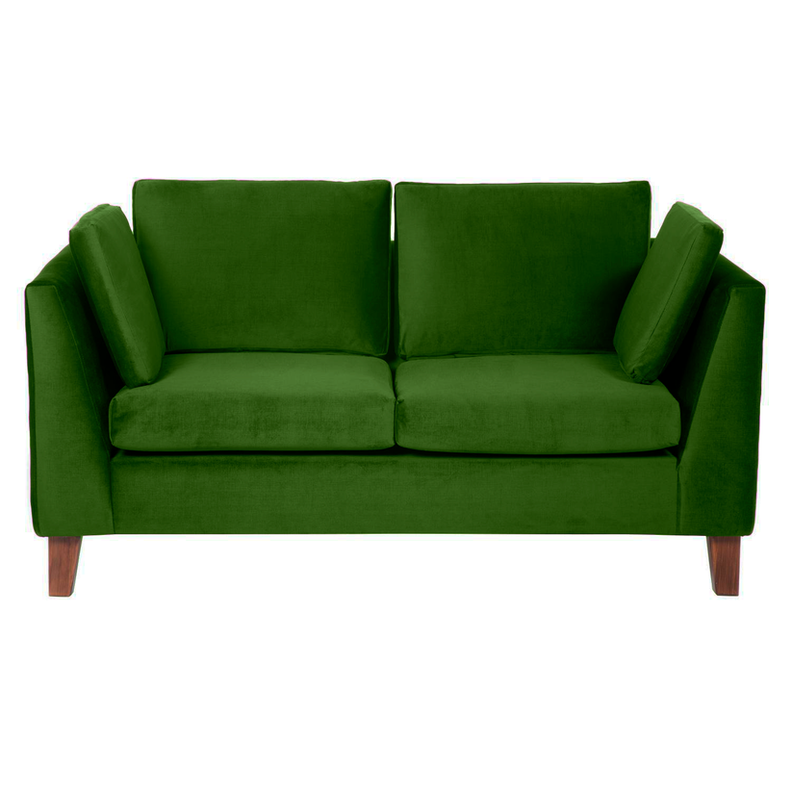 Sofa 2 Cuerpos Estocolmo Verde Verde Oscuro