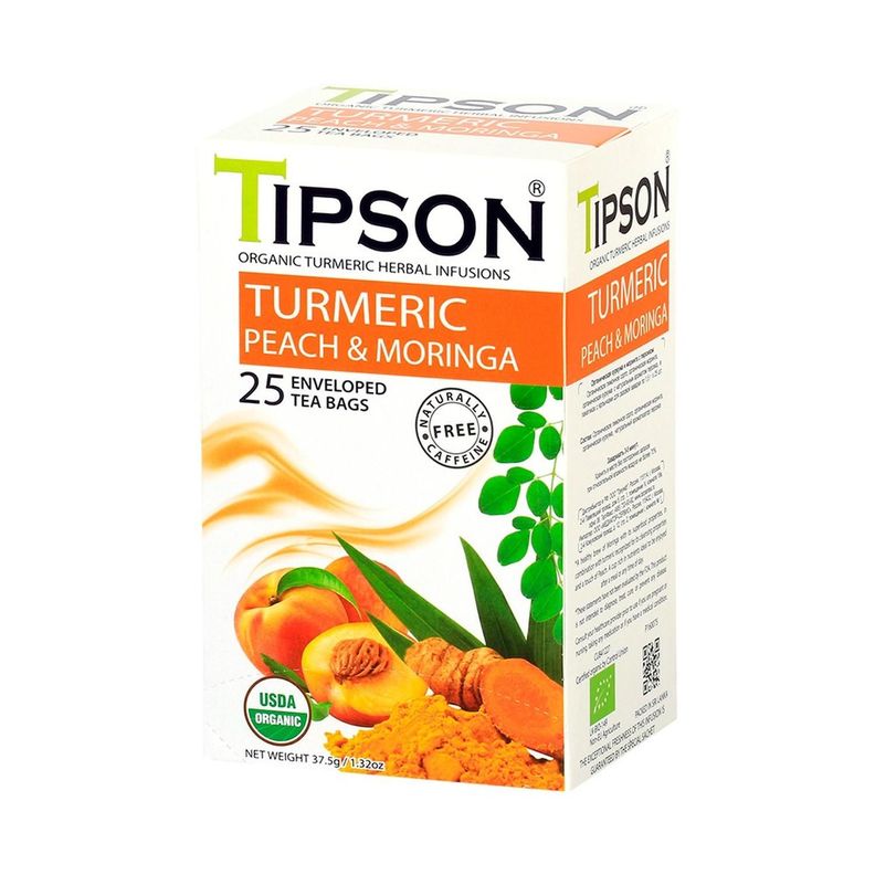 Curcuma Con Durazno 25 Bolsas - Tipson-0