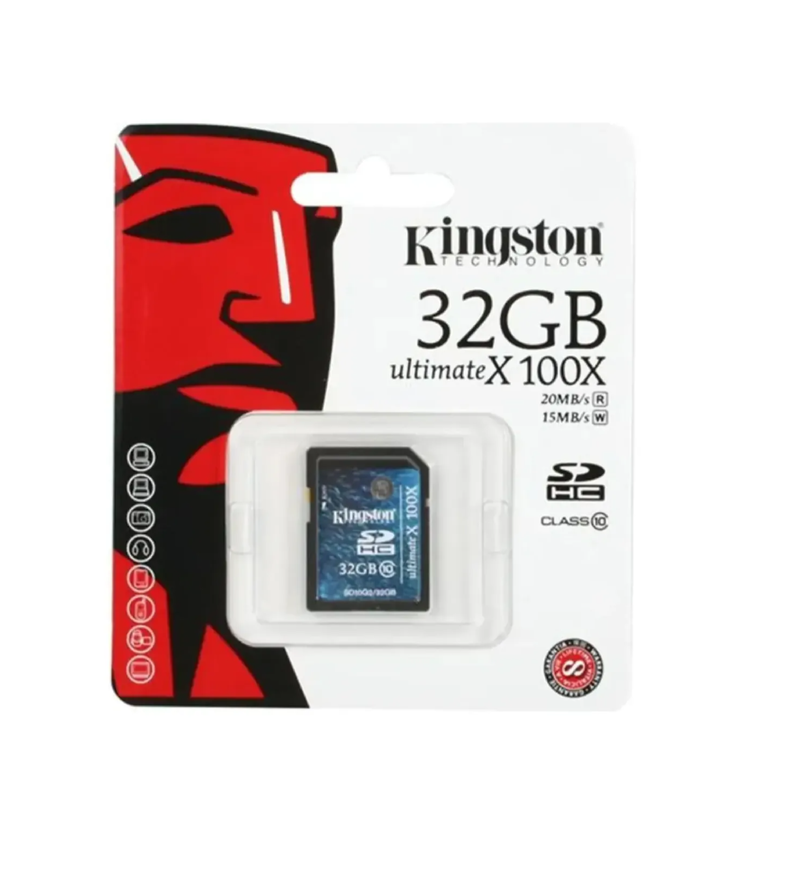 Memoria Sd Hc 32gb Kingston Clase 10 100x Sd10g2/32gb