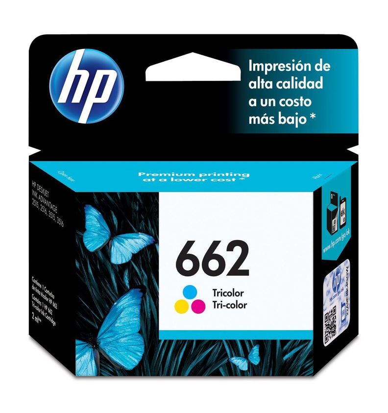 Pack tintas HP 662 Negra + 662 Tricolor-3