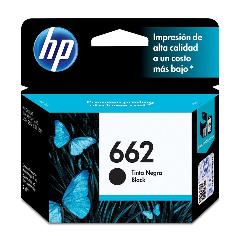 Pack tintas HP 662 Negra + 662 Tricolor-2