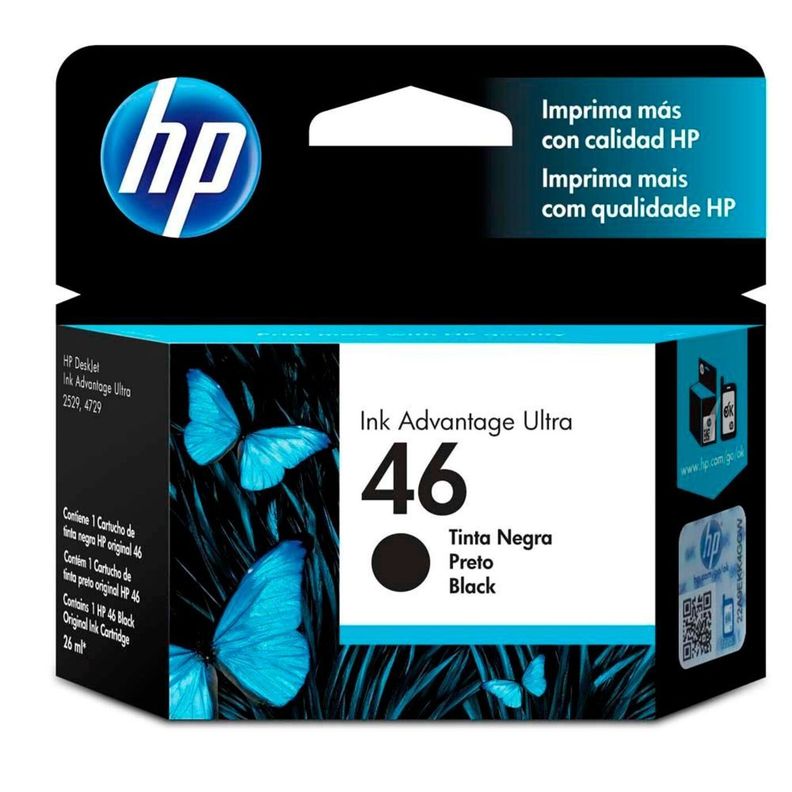 Cartucho de Tinta HP 46 Negra Original-0