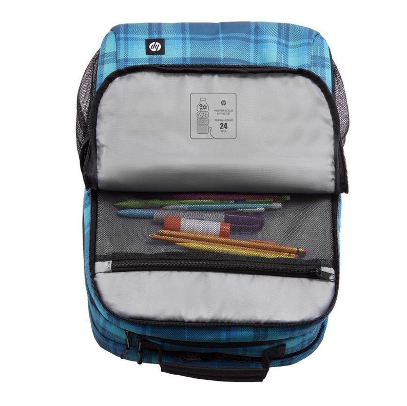Mochila HP Campus XL Tartan Plaid Backpack-7