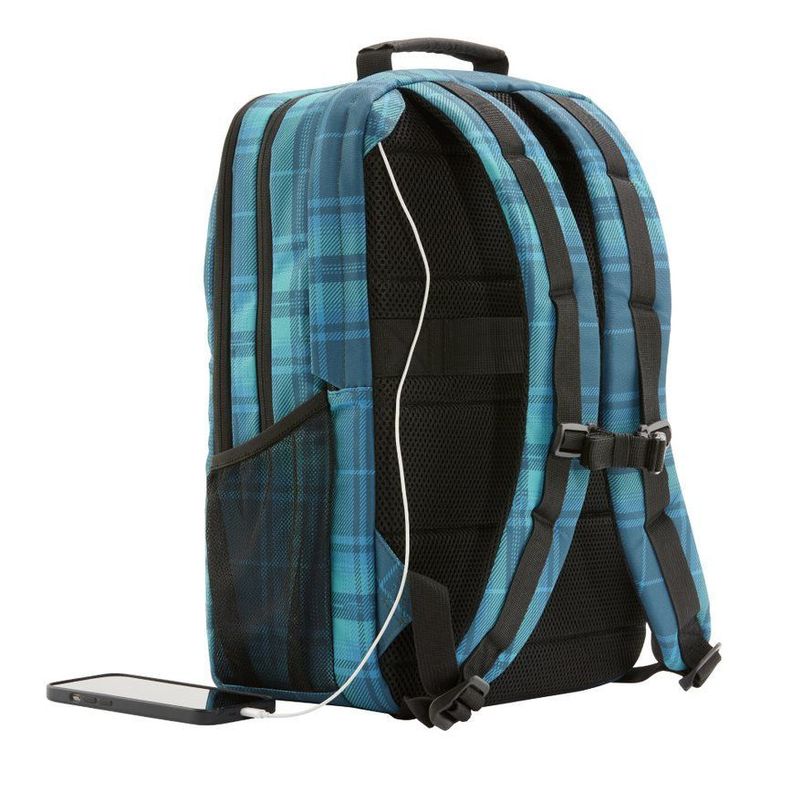 Mochila HP Campus XL Tartan Plaid Backpack-3