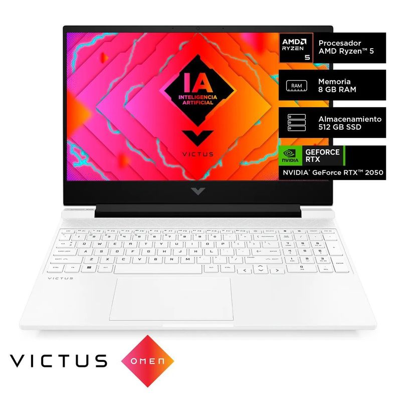Notebook HP Gamer 15-fb2028la R5 8GB 512GB RTX2050 4GB-1