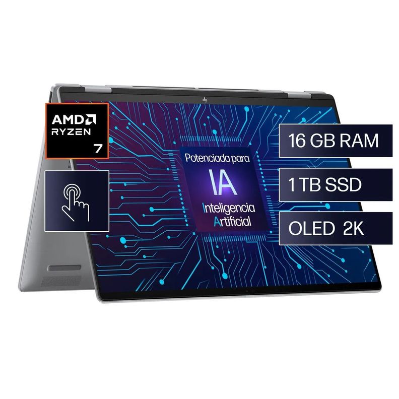 Notebook HP Envy  2 in 1 16-ad0003la AMD Ryzen 7 16GB RAM 1TB SSD-0