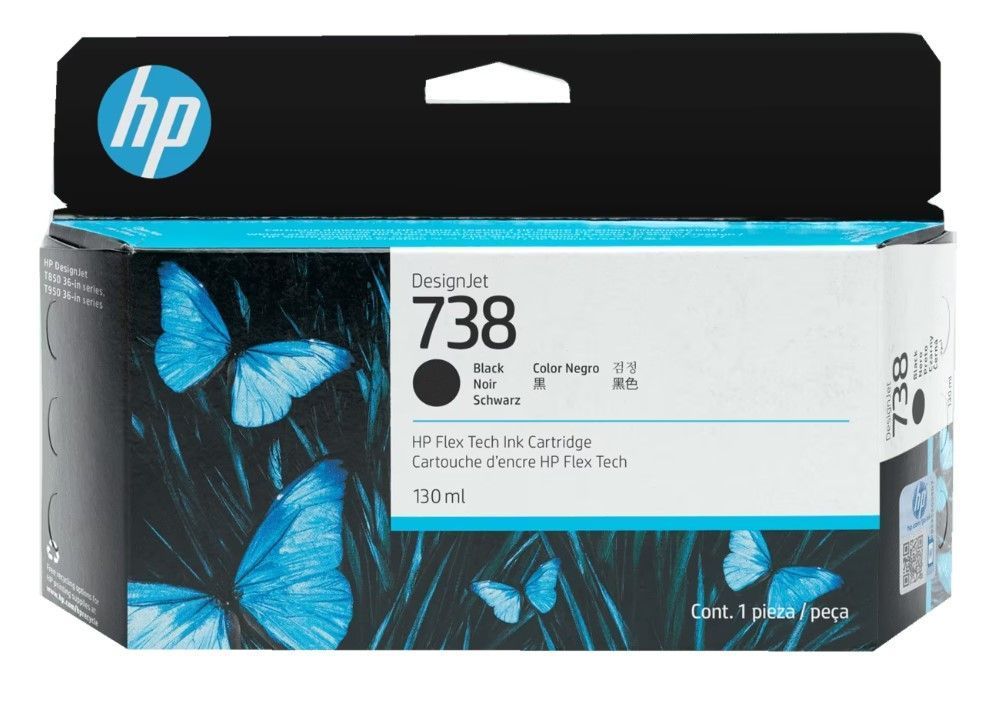 Cartucho de Tinta DesignJet HP 738 Negro de 130 ml-0
