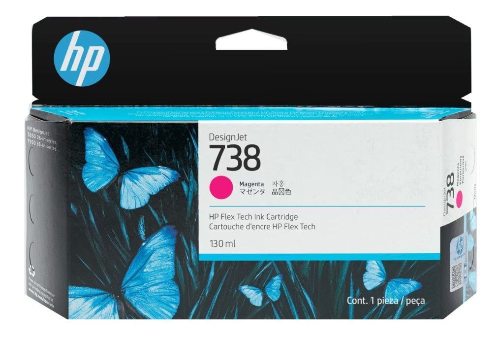 Cartucho de Tinta DesignJet HP 738 Magenta de 130 ml-0