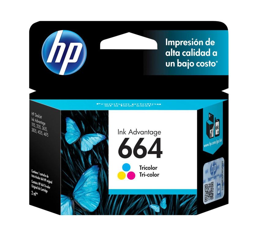 Pack tintas HP 664 Negra + 664 Tricolor-3