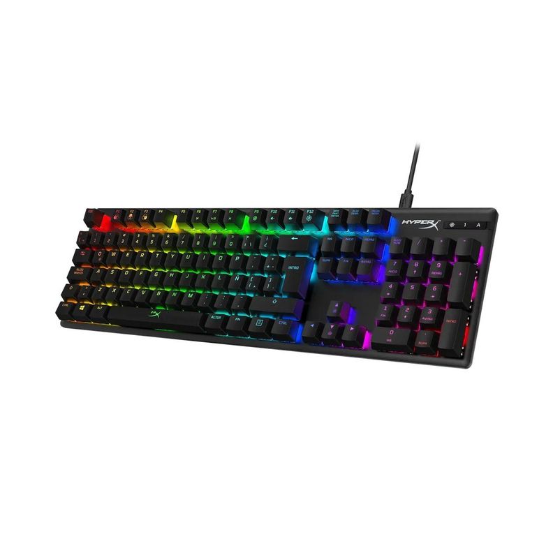 Teclado HyperX Alloy Core Rojo HX (disposición para LA) Negro-1