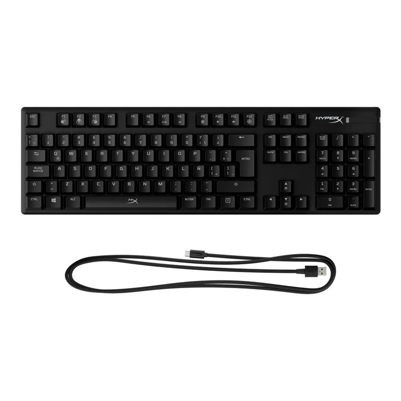Teclado HyperX Alloy Core Rojo HX (disposición para LA) Negro-5