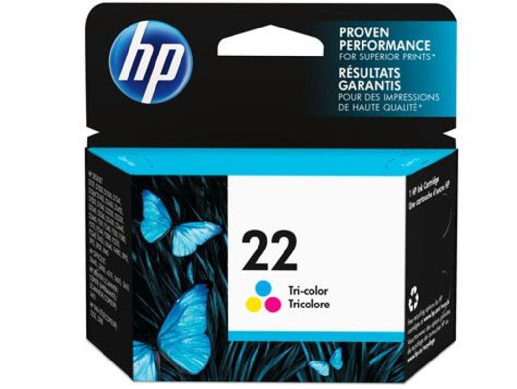 Cartucho de tinta HP 22 Tricolor Original-0