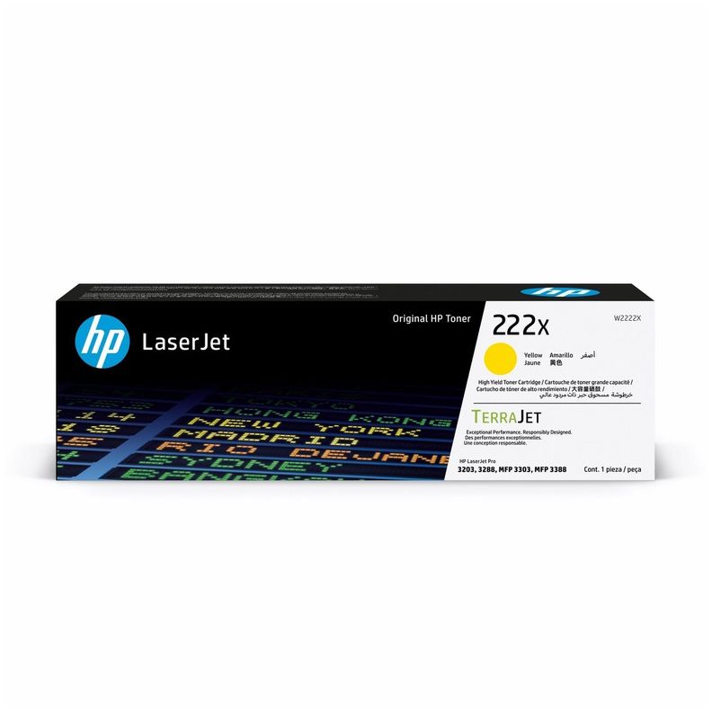 Cartucho de Tóner LaserJet HP 222X Amarillo-0