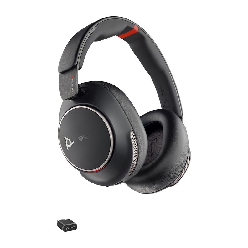 Audífonos Poly Voyager Surround 85 UC USB-C/A con Soporte de Carga-0