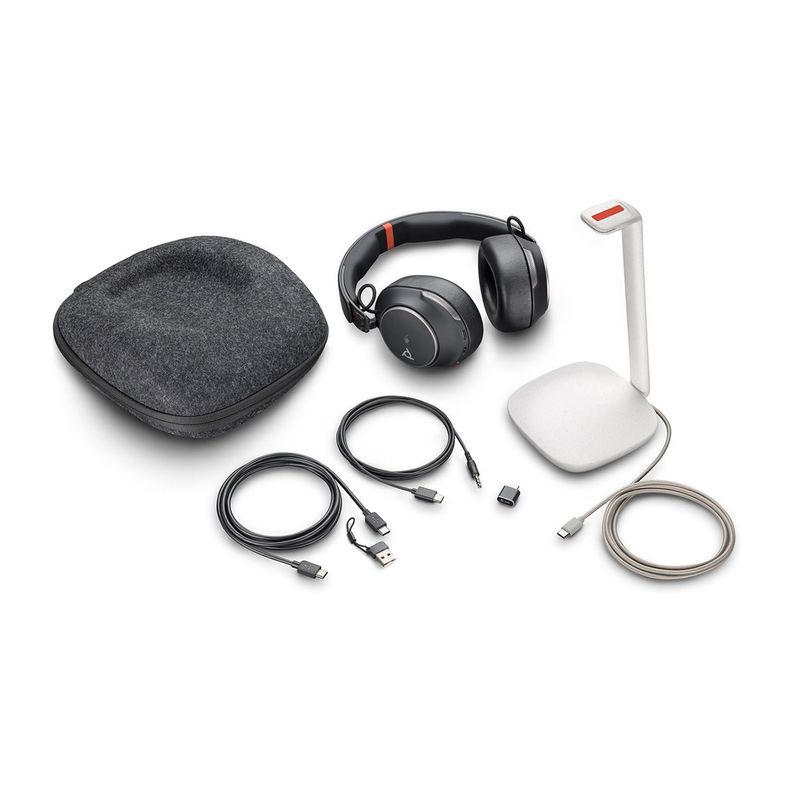 Audífonos Poly Voyager Surround 85 UC USB-C/A con Soporte de Carga-6